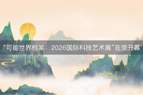 “可能世界档案：2026国际科技艺术展”在京开幕