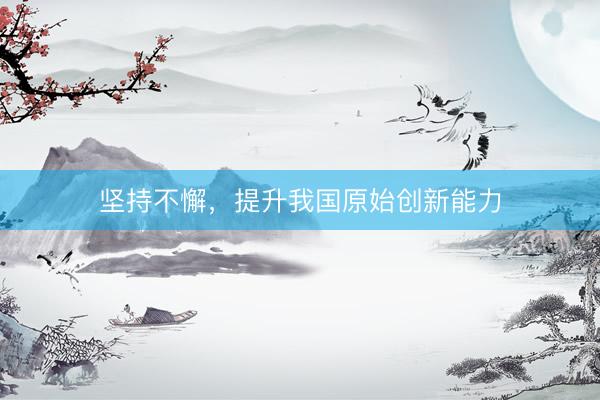 坚持不懈，提升我国原始创新能力