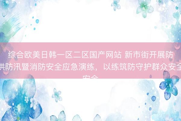 综合欧美日韩一区二区国产网站 新市街开展防洪防汛暨消防安全应急演练，以练筑防守护群众安全