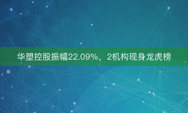 华塑控股振幅22.09%，2机构现身龙虎榜