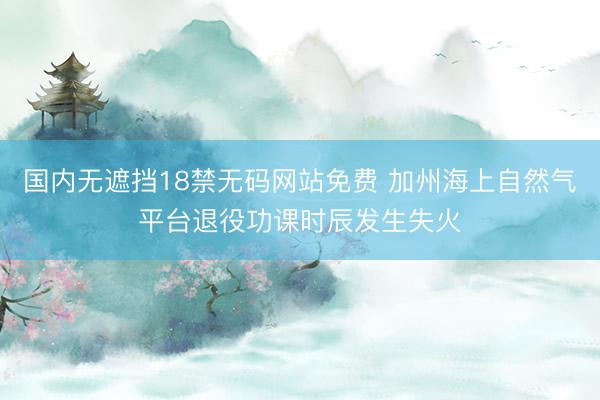 国内无遮挡18禁无码网站免费 加州海上自然气平台退役功课时辰发生失火
