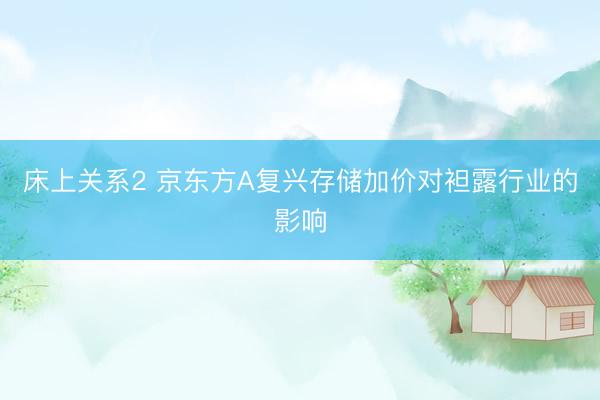 床上关系2 京东方A复兴存储加价对袒露行业的影响