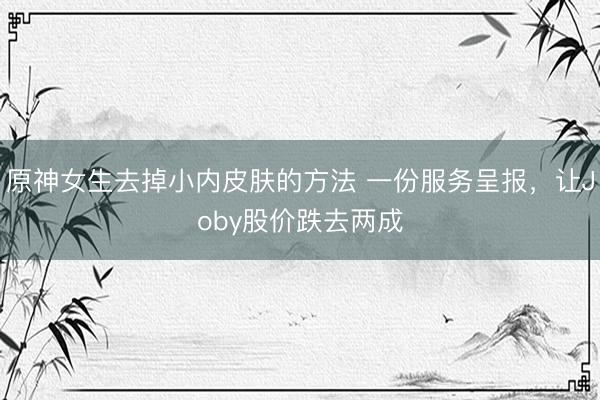 原神女生去掉小内皮肤的方法 一份服务呈报，让Joby股价跌去两成
