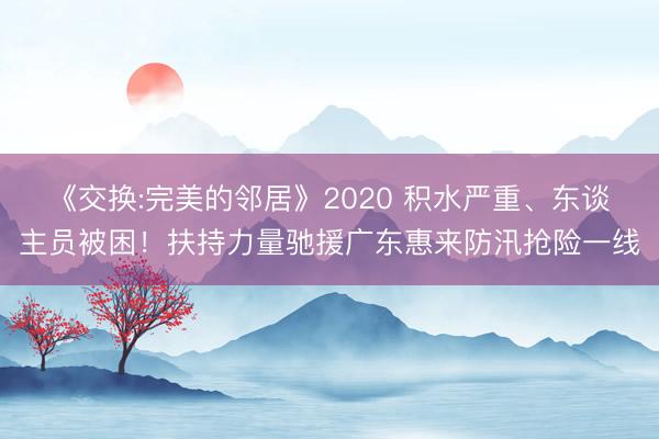 《交换:完美的邻居》2020 积水严重、东谈主员被困！扶持力量驰援广东惠来防汛抢险一线