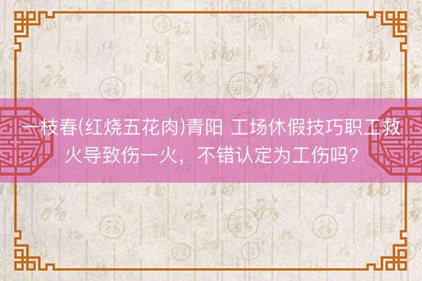 一枝春(红烧五花肉)青阳 工场休假技巧职工救火导致伤一火，不错认定为工伤吗？